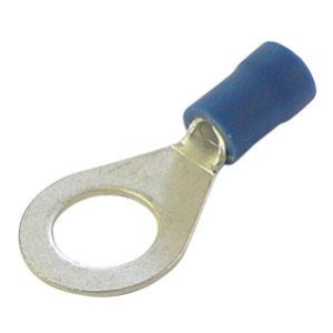 Blue 8mm Eye Double Grip Crimp Terminal (Pack Of 100)