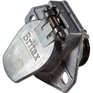 Britax Heavy Duty 7 Pin Metal Trailer Socket  