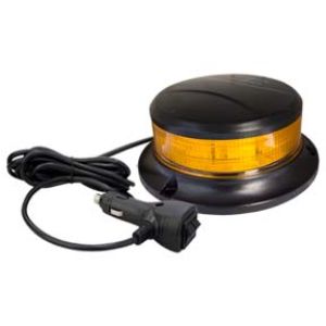 Whitevision 10-30V Class 1 Low Profile Amber LED Beacon With Multiple Flash Patterns & Magnetic Base