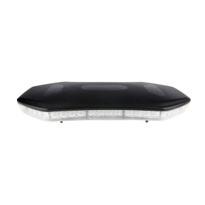 WHITEVISION 10-30V LOW PROFILE AMBER LED MINI LIGHT BAR WITH CLEAR LENS (398 x 217 x 47mm)