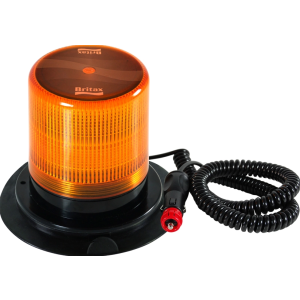 Britax Cyclone Nova 10-30V Amber LED Beacon With 4 Selectable Flash Patterns And Magnetic Base 