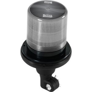 Britax 10-30V Amber LED Pole Mount Beacon With Clear Lens 