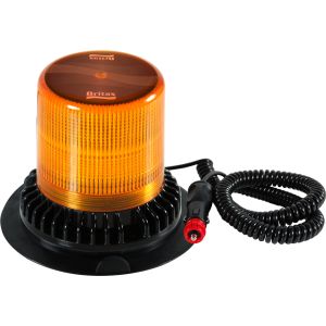 Britax 10-30V Amber LED Beacon With 4 Selectable Flash Patterns & Suction Magnetic Base 