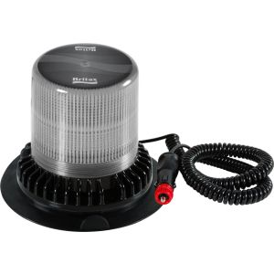 Britax Cyclone Supanova 10-30V Amber LED Beacon With 4 Selectable Flash Patterns, Suction Magnetic Base And Clear Lens