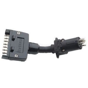 Britax 7 Pin Small Plug To 7 Pin Flat Socket Trailer Adaptor 