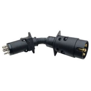 Britax 7 Pin Socket To 7 Pin Small Plug Trailer Adaptor 