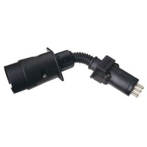 Britax 7 Pin Socket To 7 Pin Small Plug Trailer Adaptor 