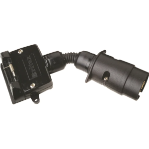 Britax 7 Pin Socket To 7 Pin Flat Plug Trailer Adaptor 