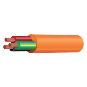 Tycab 3 Core 2.5mm² (7/0.67) 240V Round Orange Twn Core Plus Earth Cable (100m Roll) 