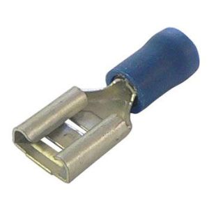 Blue 8mm Female Blade Crimp Terminal (Pack Of 100)