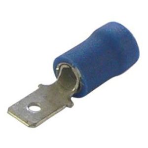Bellanco 5mm Blue Male Spade Crimp Terminal (Pack Of 100)