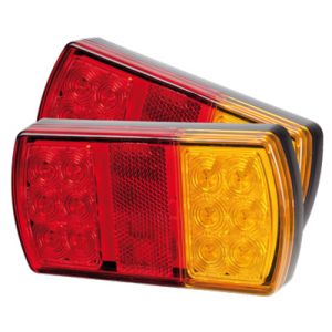 Roadvision 12V LED Combination Tailight With 4 Pin Connector (Blister Pack Of 2) 