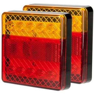 Roadvision 12V LED Combination Tailight (100 X 100 X 22mm) (Blister Pack Of 2) 