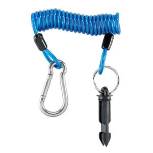 Breaksafe Breakaway Blue Coil Cable With Pin  