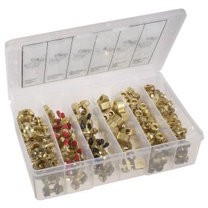 Projecta Brass Battery Terminal Assortment (80 Terminals)
