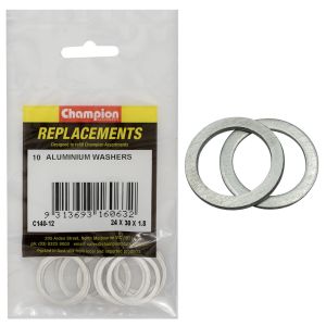 Champion 30 X 24 X 1.8mm Aluminium Sump Plug Washer (Pack Of 10) 
