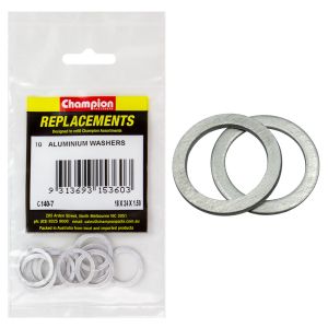 Champion 18 X 24 X 1.5mm Aluminium Sump Plug Washer (Pack Of 10) 