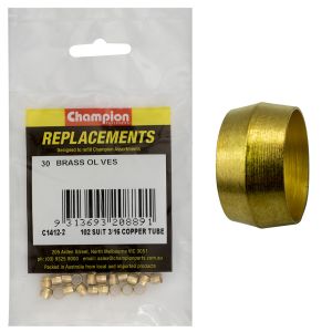 Champion 3/16" Brass Olive (Pack Of 30)  