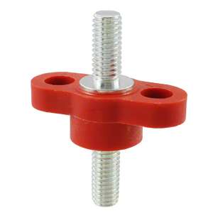 Bussmann Red 3/8" Feed Through Stud Type Junction Block 