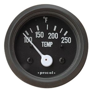 Pricol Electric Temperature Gauge With Black Bezel
