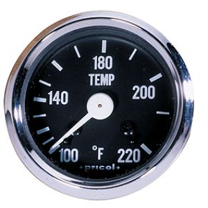 Pricol 2" Mechanical Temperature Gauge With 1.6m Capillary & Chrome Bezel 