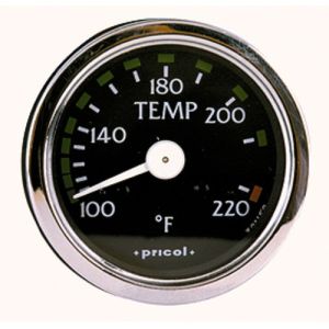Pricol 100-220 Degree 1800mm Mechanical Temperature Gauge Assembly With Chrome Bezel 