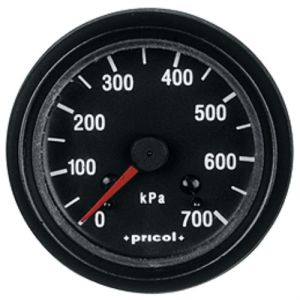 Pricol 0-700 Kpa Mechanical Oil Pressure Gauge With Black Bezel