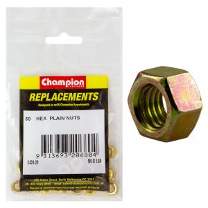 CHAMPION M6 X 1.00mm GRADE 8.8 NUT (PACK OF 50)