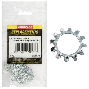 Champion 5/16" External Tooth Star Washer (Pack Of 50) 