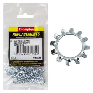 Champion 3/8" External Tooth Star Washer (Pack Of 50) 