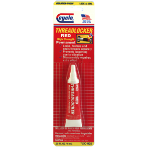 Cyclo 6ml Red High Strength Permanent Thread Locker 