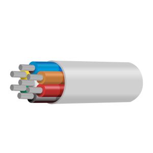 Tycab 23/0.32 4mm Tinned 7 Core Marine Trailer Cable With White Outer Sheath (100m Roll) 