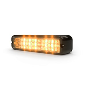 Code 3 12-24V 12 LED Amber/White Warning Light (163 X 38 X 30mm) 
