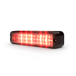 Code 3 12-24V 12 LED Red/Amber Warning Light (163 X 38 X 30mm) 