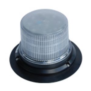 Britax 12-24V Red LED Multi Flash Pattern Beacon With Clear Lens & Magnetic Base 