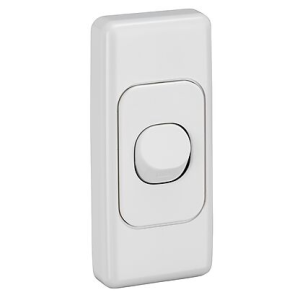 White 1 Gang Architrave Switch