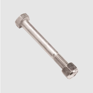 Ark Zinc Plated 4" X 1/2" Coupling Mounting Bolt With Nyloc Nut 