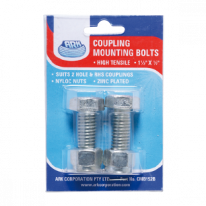 Ark Coupling Mounting Bolt Set  (1 1/2" X 1/2") (Blister Pack Of 2 Sets) 