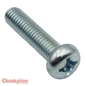 CHAMPION M6 X 20mm PHILLIPS PAN HEAD MACHINE SCREW (PACK OF 100)