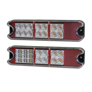 WHITEVISION 9-33V LED COMBINATION TAILIGHT WITH REVERSE LIGHT (BLISTER PACK OF 2)