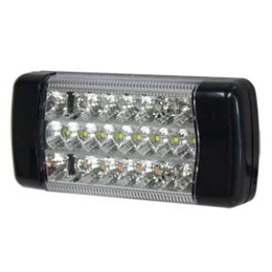 Whitevision 9-33V LED Combination Tailight With Reverse Light (222 X 96 X 34mm) 