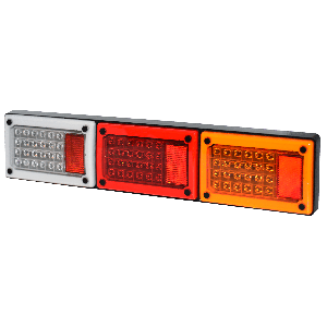 Whitevision 9-33V LED Combination Tailight With Reverse Light (601 X 131 X 37mm) 