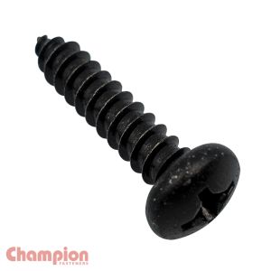 Champion 1" X 8g Pan Head Phillips Black Zinc Self Tapping Screw (Pack Of 100) 