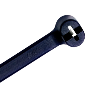 5 1/2" (140mm X 3.6mm) Black Cable Tie With Metal Clip (Pack Of 100) 