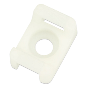 Carroll  Heavy Duty Screw Mount Black Cable Tie Mount (Pack Of 100) 