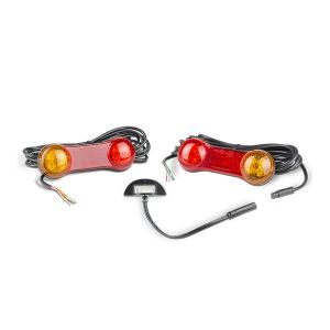 LED 12V Combination Tailight With Number Plate Light & 5m Tinned Cable  (Blister Pack Of 2) 