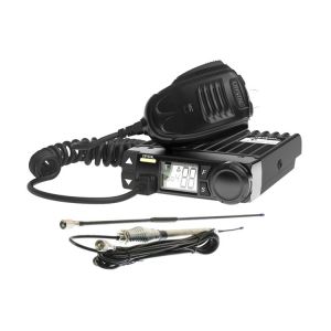 Crystal 5W 80 Channel Compact UHF Radio With 3 & 6dBi Elevated Feed Aerial 