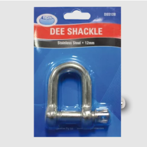 Ark 12mm Stainless Steel "D" Shackle (Blister Pack Of 1) 