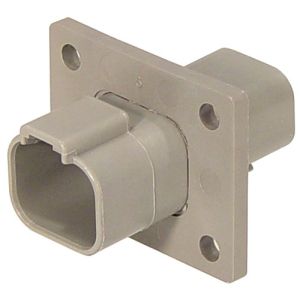 Deutsch 4 Pin Flange Mount Female Connector Housing With Wedge 