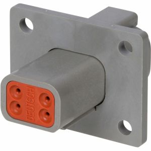 Deutsch 4 Pin Flange Mount Female Connector Housing 